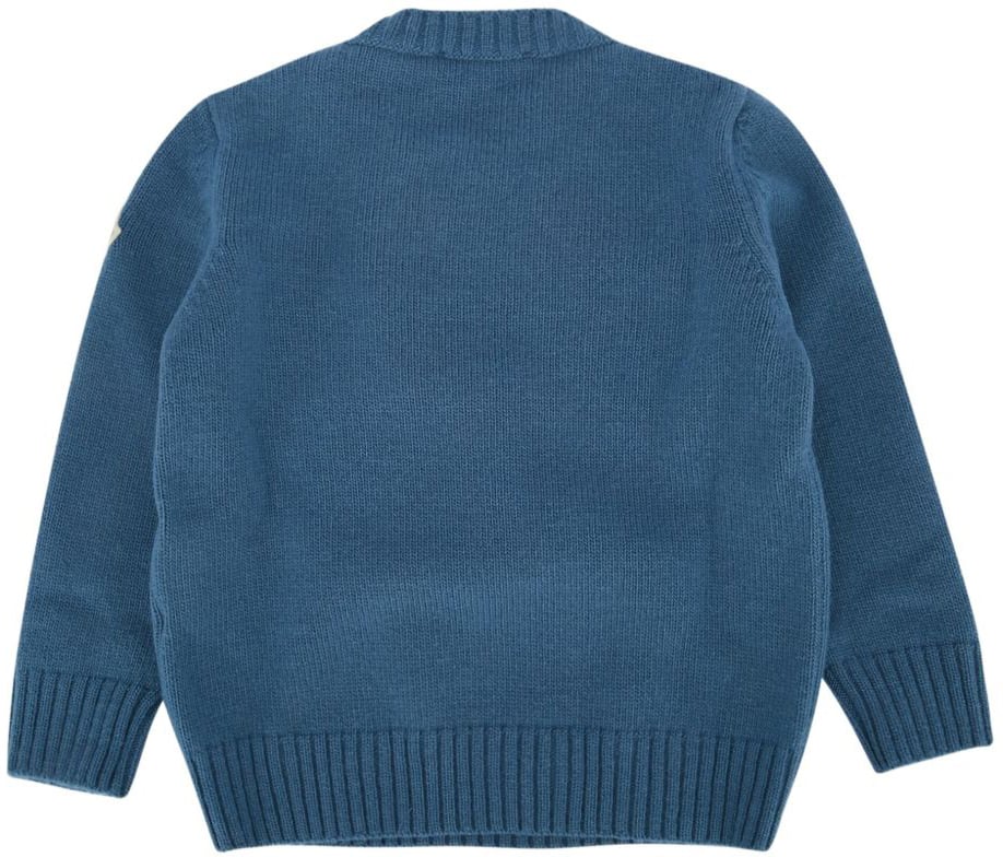 Moncler Sweaters Blue Blauw