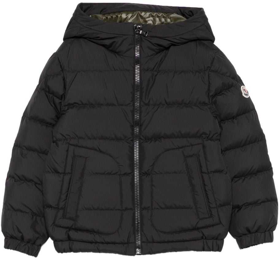 Moncler Coats Nero Zwart