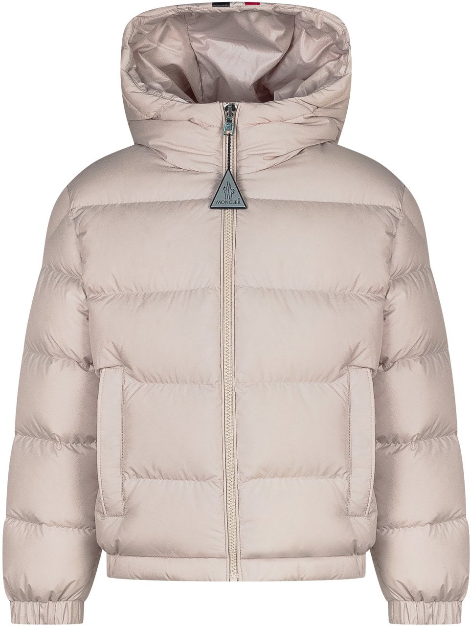 Moncler Moncler Kids Piumino Rosa Cipria con Cappuccio Wit
