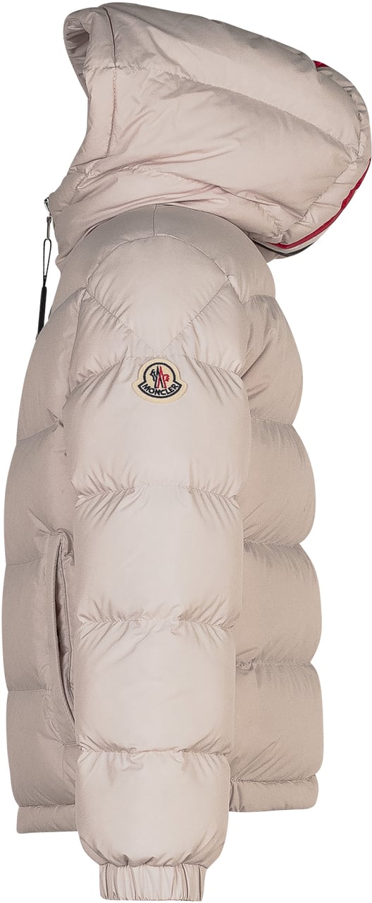 Moncler Moncler Kids Piumino Rosa Cipria con Cappuccio Wit