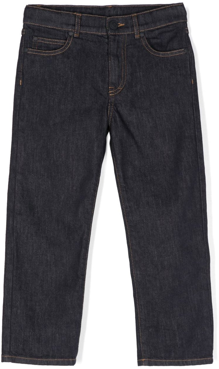 Moncler Moncler Kids Jeans Blue Blauw