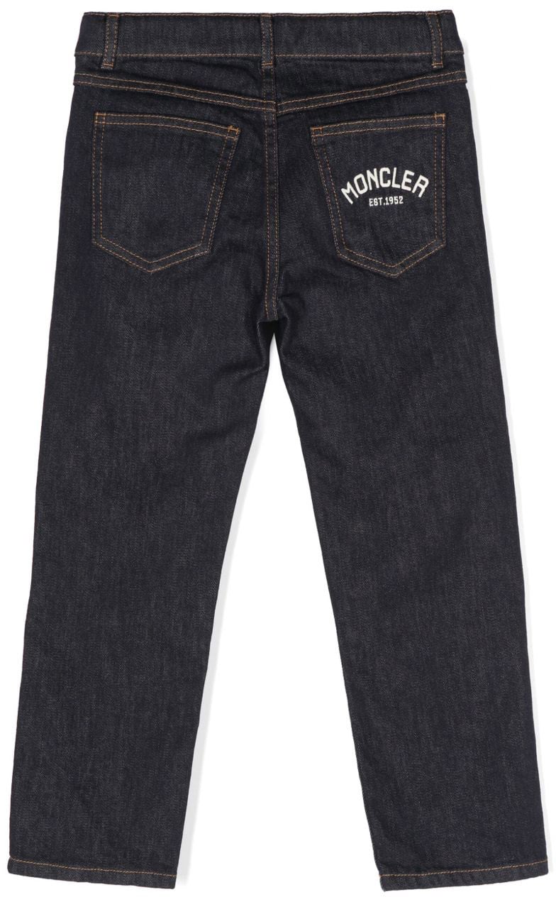 Moncler Moncler Kids Jeans Blue Blauw