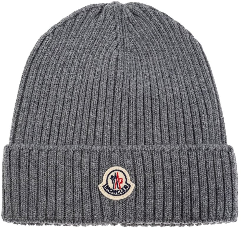 Moncler Hats Grey Grijs