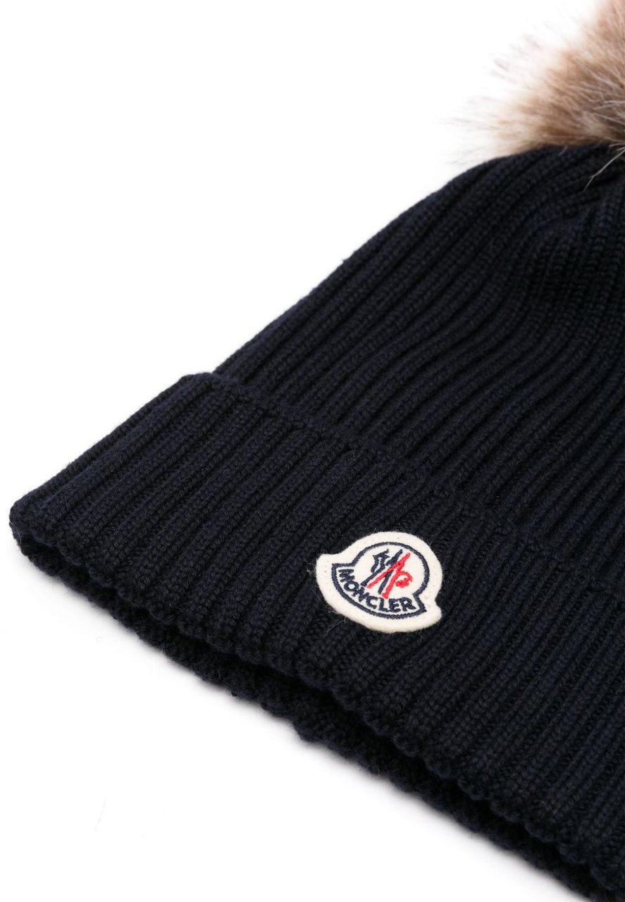 Moncler Hats Blue Blauw