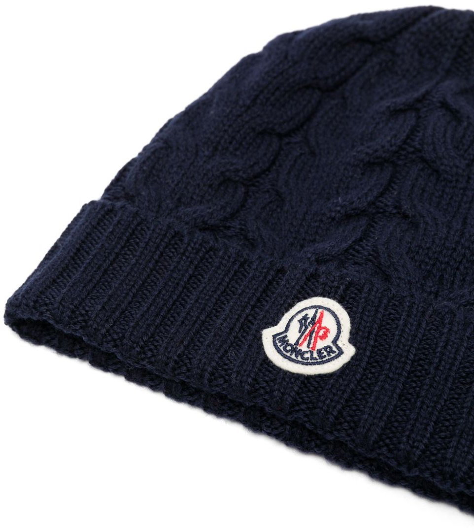 Moncler Hats Blue Blauw