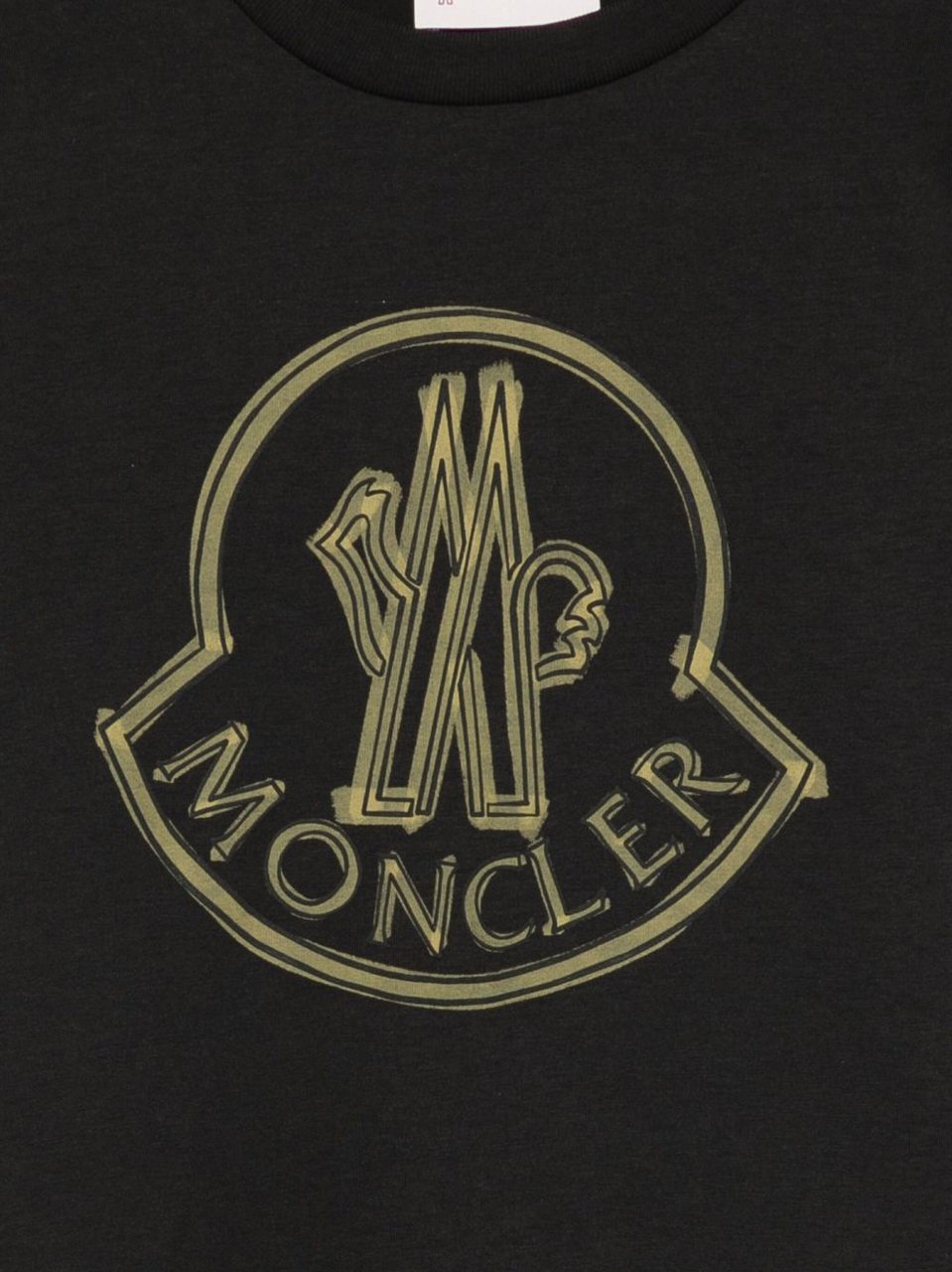 Moncler T-Shirts And Polos Black Zwart