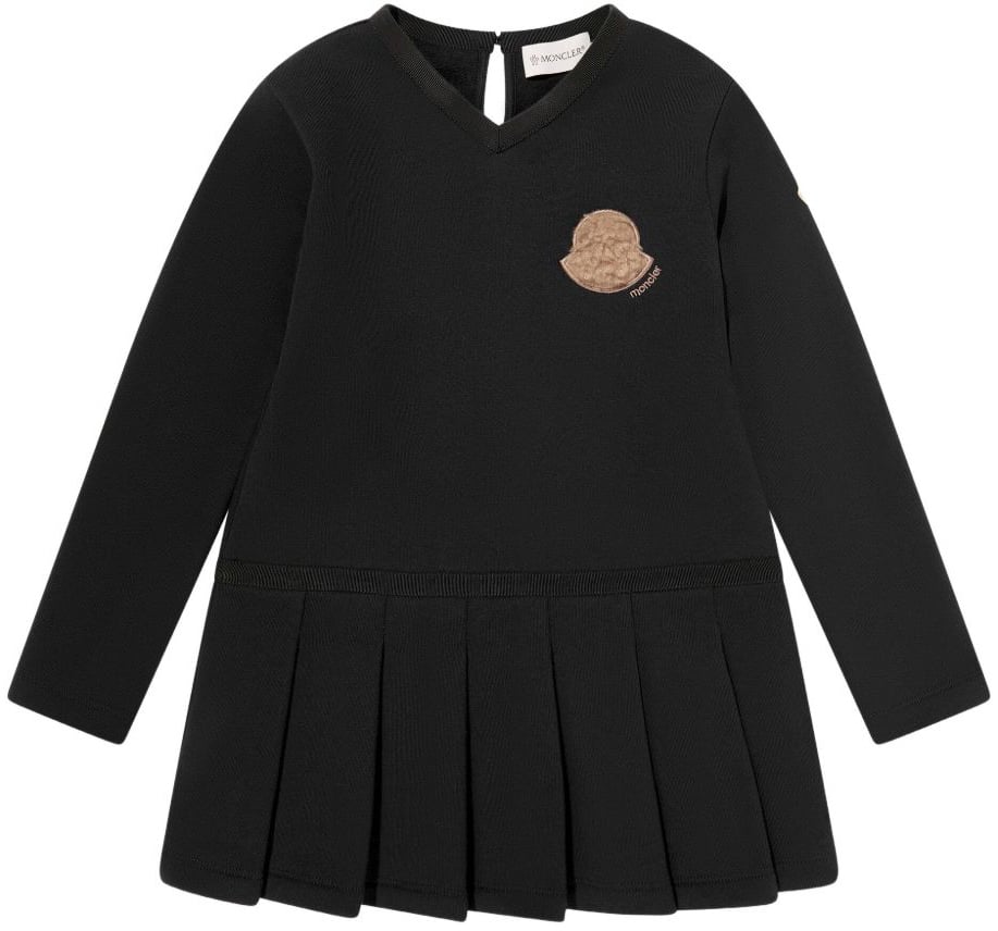 Moncler Dresses Black Zwart