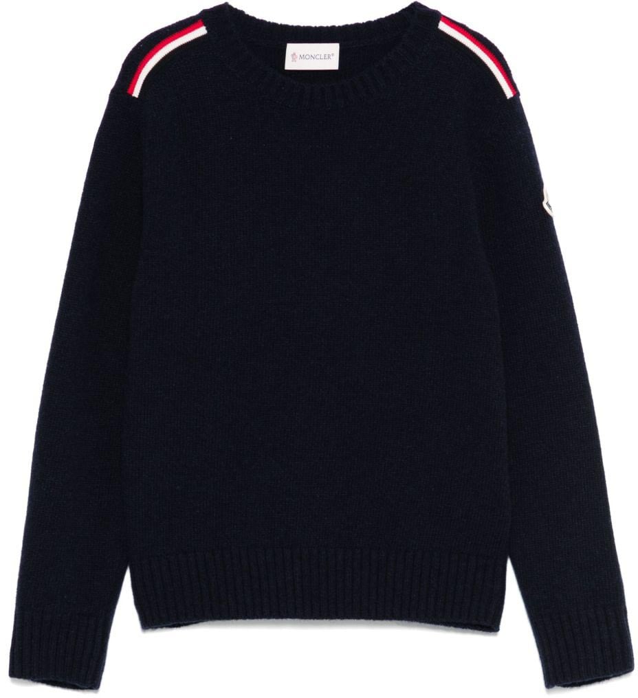 Moncler Sweaters Blue Blauw