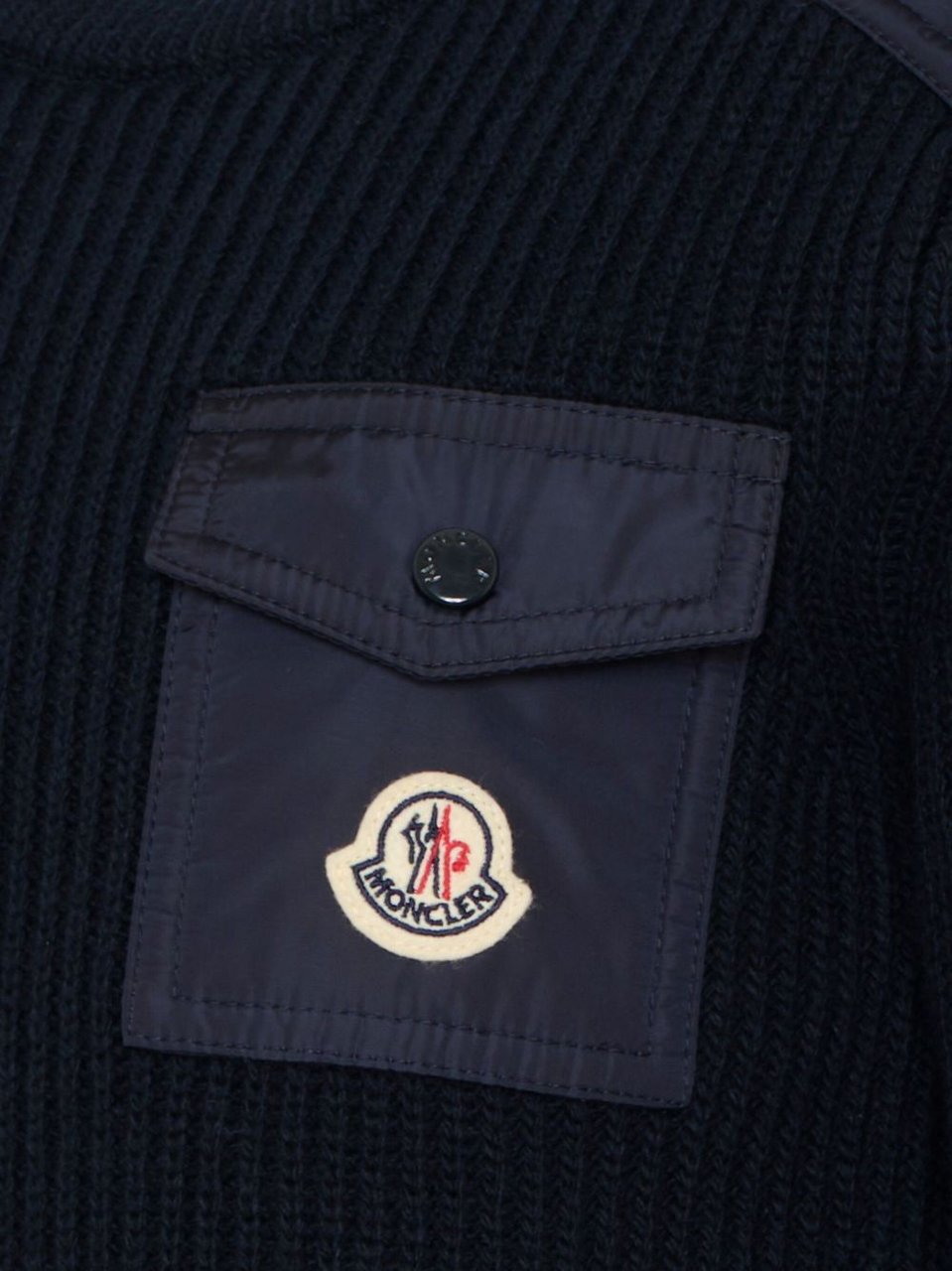 Moncler Sweaters Blue Blauw