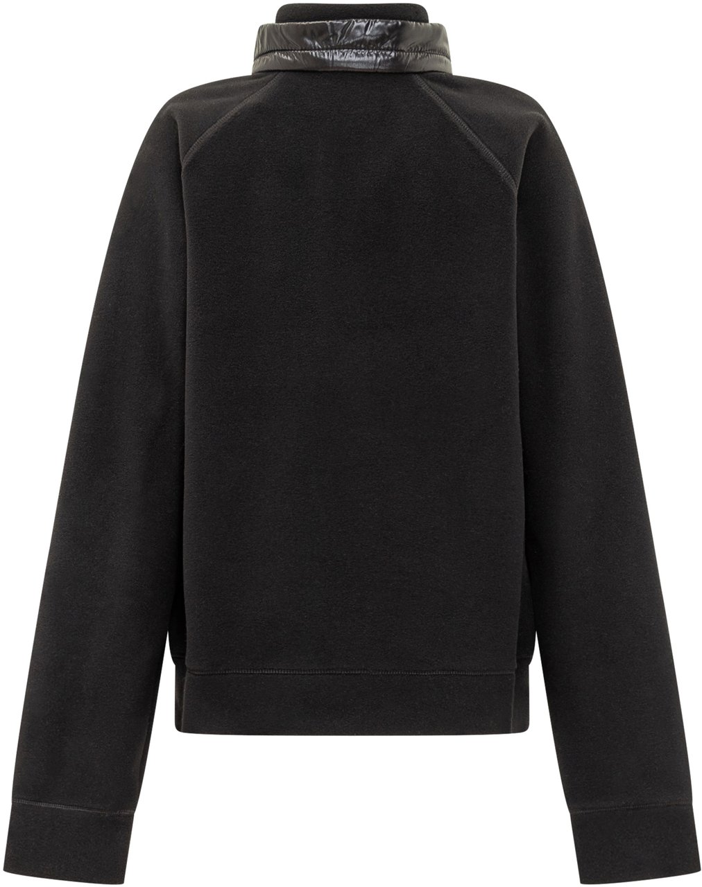 Moncler Felpa Nera Moncler Grenoble con Mezza Zip Zwart