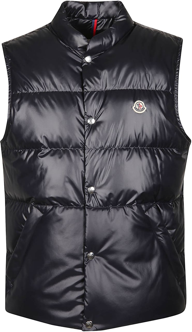 Moncler Restigo Quilted Down Vest Blue Blauw
