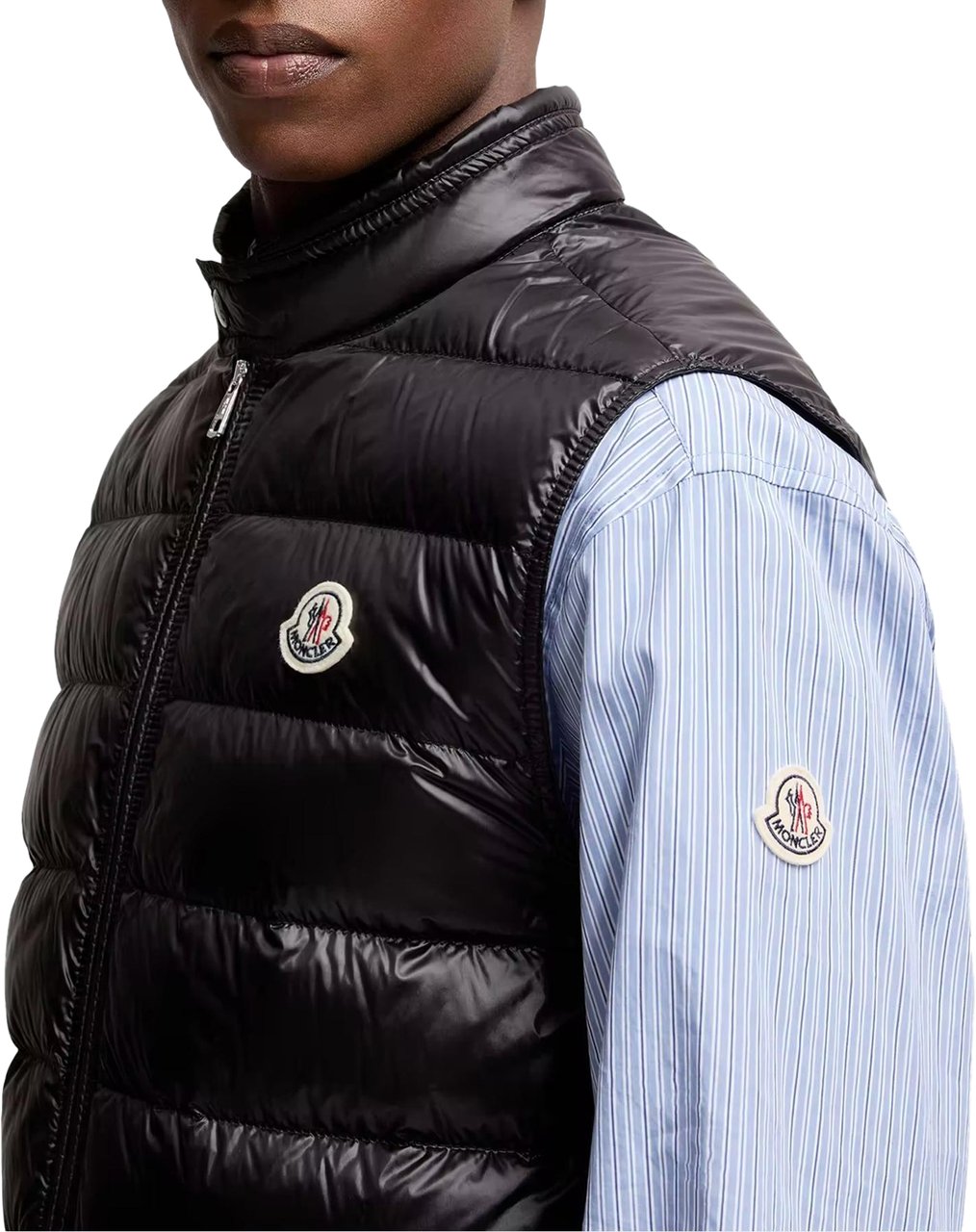 Moncler Heren Gui Vest Zwart