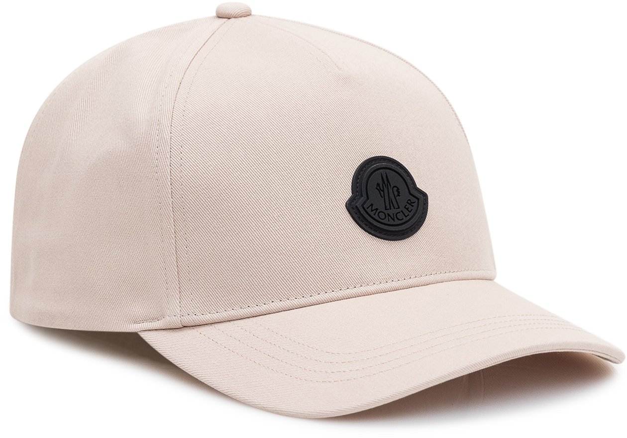 Moncler Cappello Baseball con Visiera Curva Wit