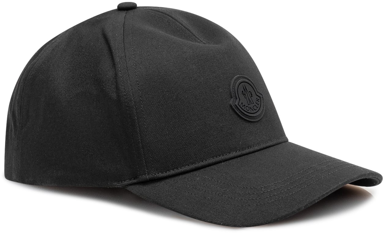 Moncler Cappello Baseball con Visiera Curva Donkergrijs