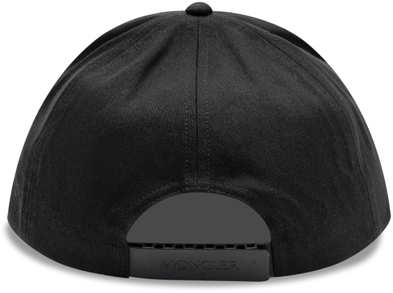 Moncler Cappello Baseball con Visiera Curva Donkergrijs