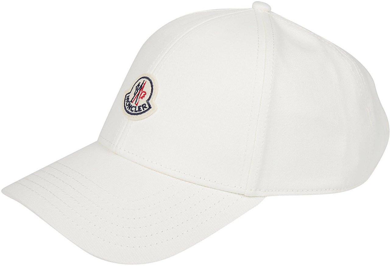 Moncler Baseball Cap White Wit