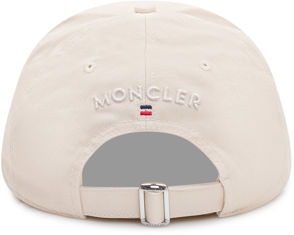 Moncler Cappello Baseball con Logo Ricamato Wit