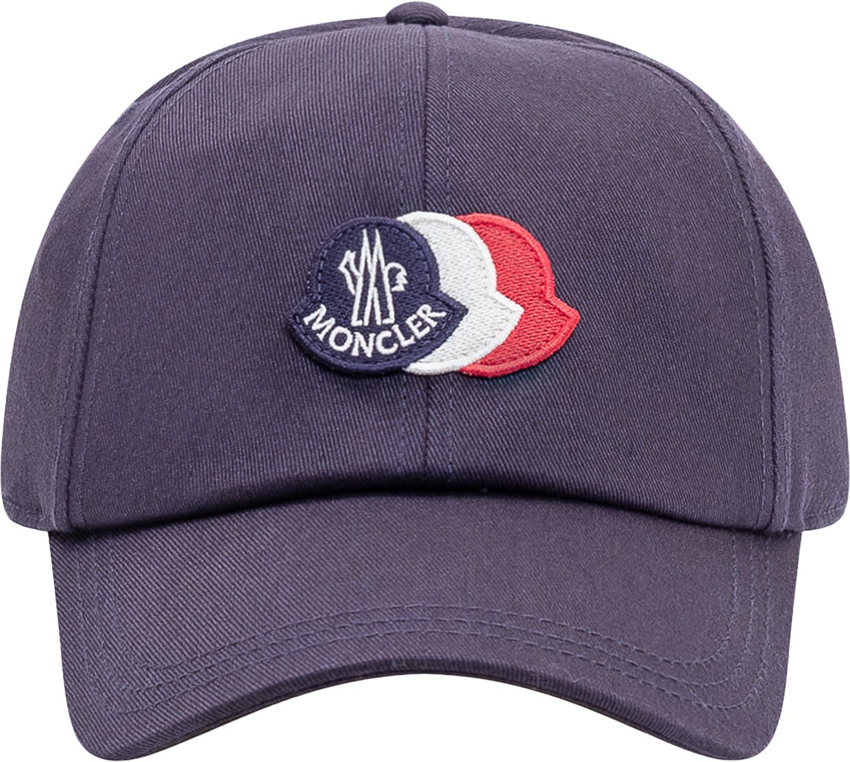 Moncler Cappello Baseball con Logo Ricamato Navy