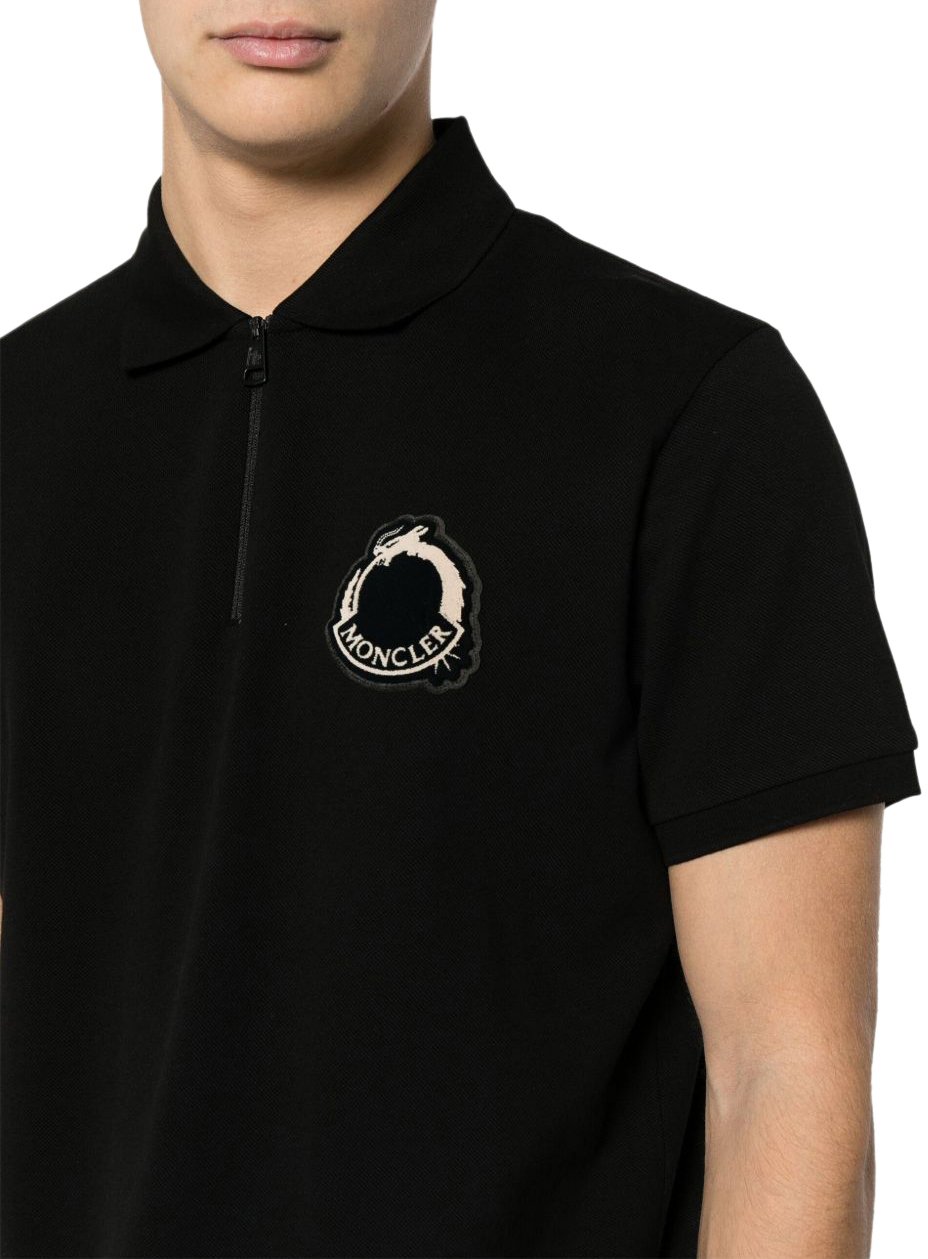 Moncler T-Shirts And Polos Black Zwart