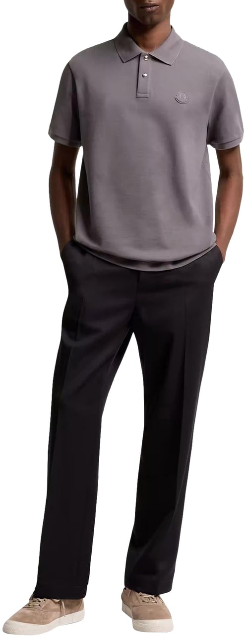 Moncler Heren Ss Polo Grijs