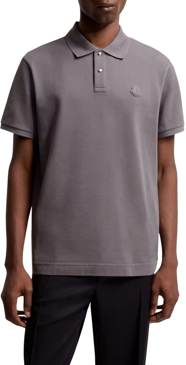 Moncler Heren Ss Polo Grijs