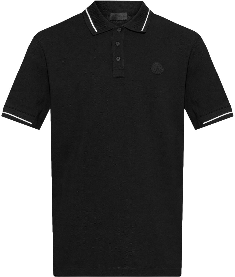 Moncler T-Shirts And Polos Black Zwart