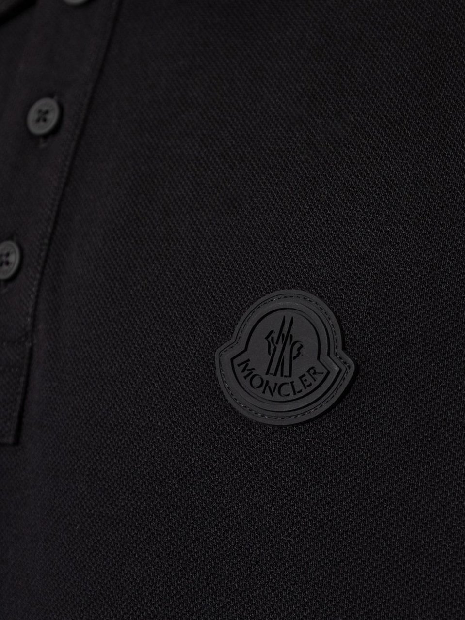 Moncler T-Shirts And Polos Black Zwart