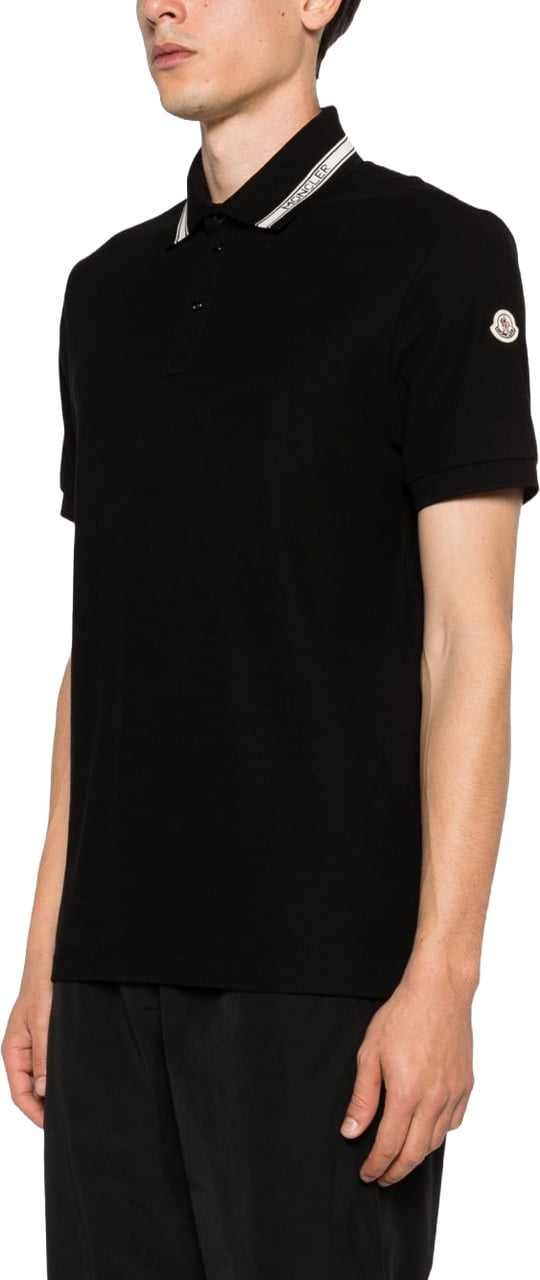 Moncler T-Shirts And Polos Black Zwart