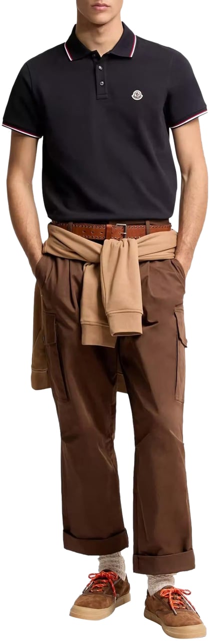 Moncler Heren Ss Polo Blauw