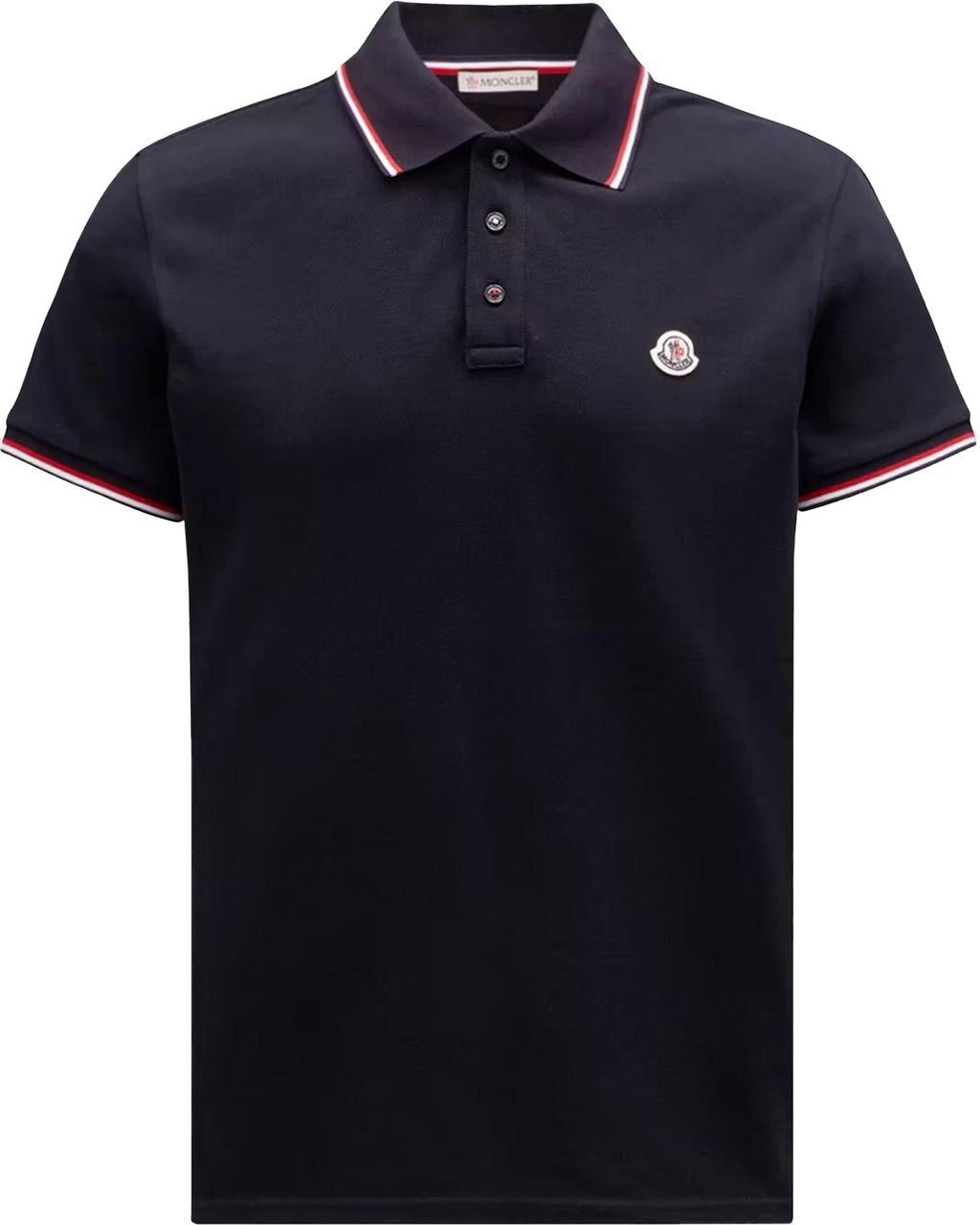 Moncler Heren Ss Polo Blauw