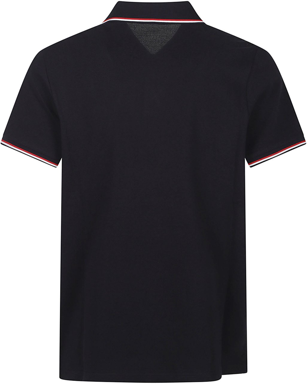 Moncler Short Sleeve Polo Shirt Blue Blauw