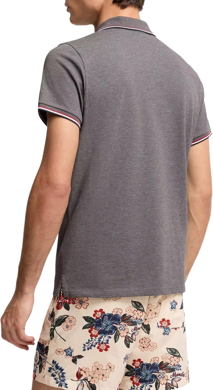 Moncler Heren Ss Polo Grijs
