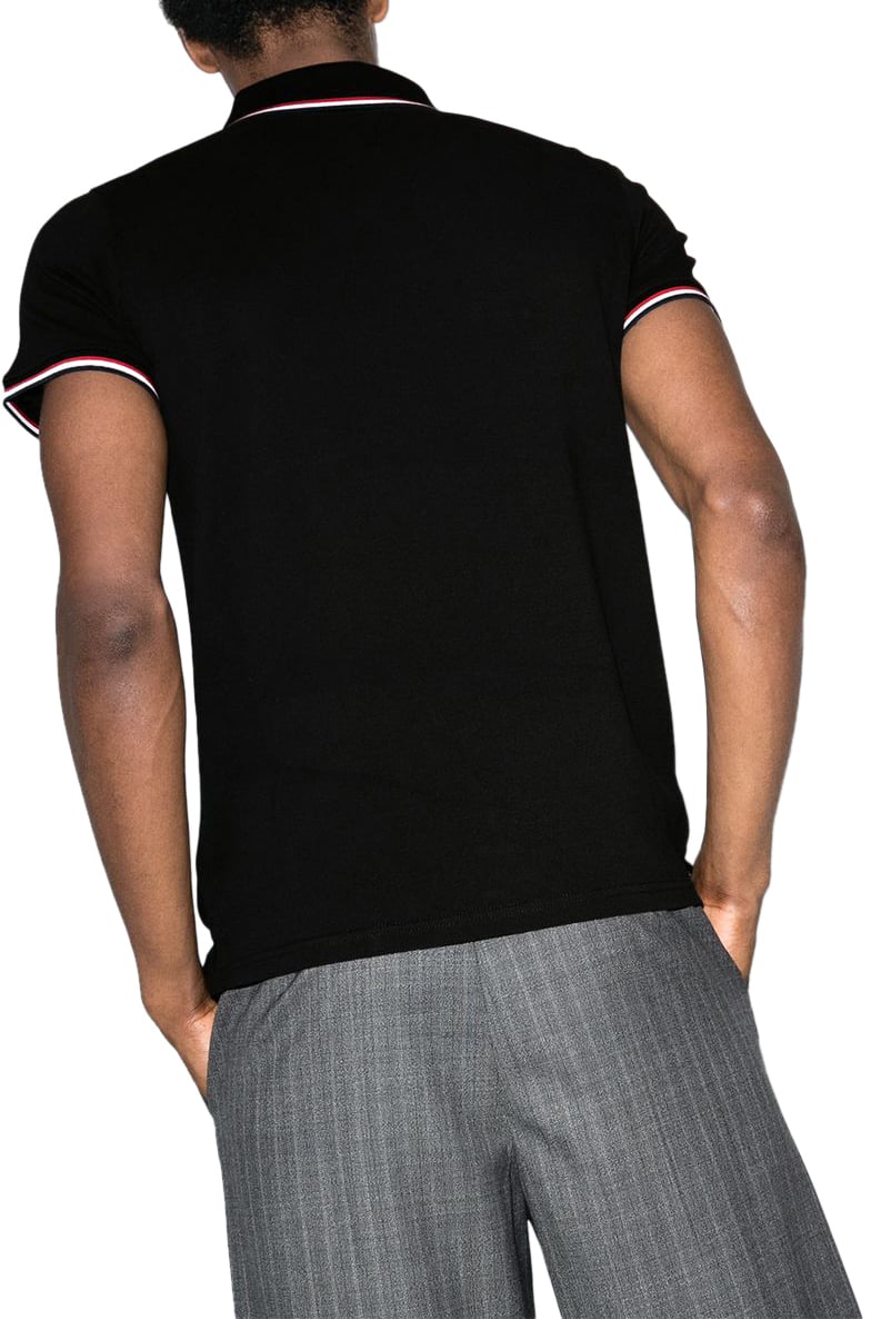 Moncler T-Shirts And Polos Black Zwart