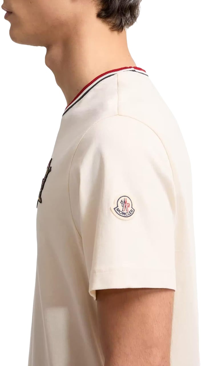 Moncler Heren Ss T-Shirt Beige