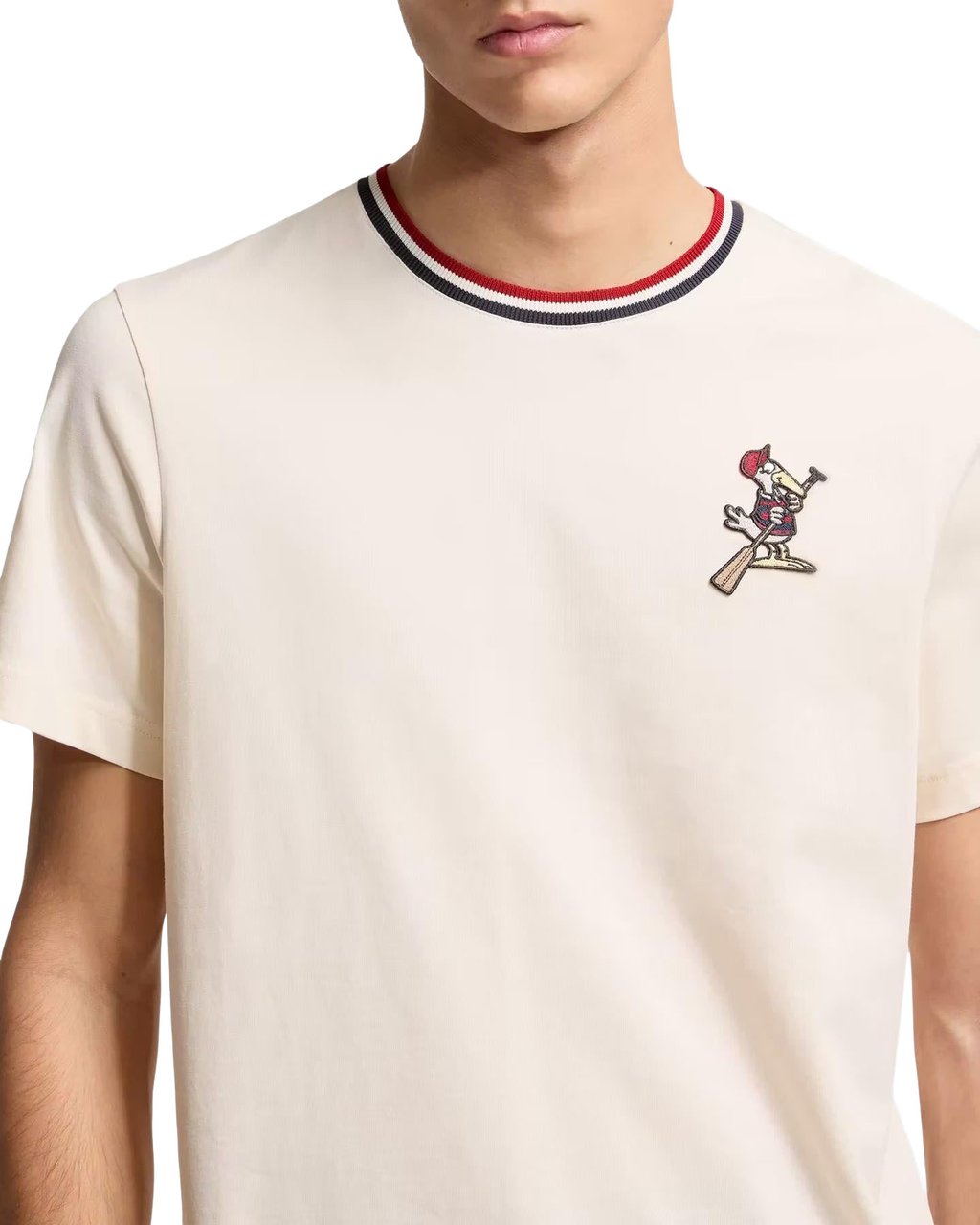 Moncler Heren Ss T-Shirt Beige