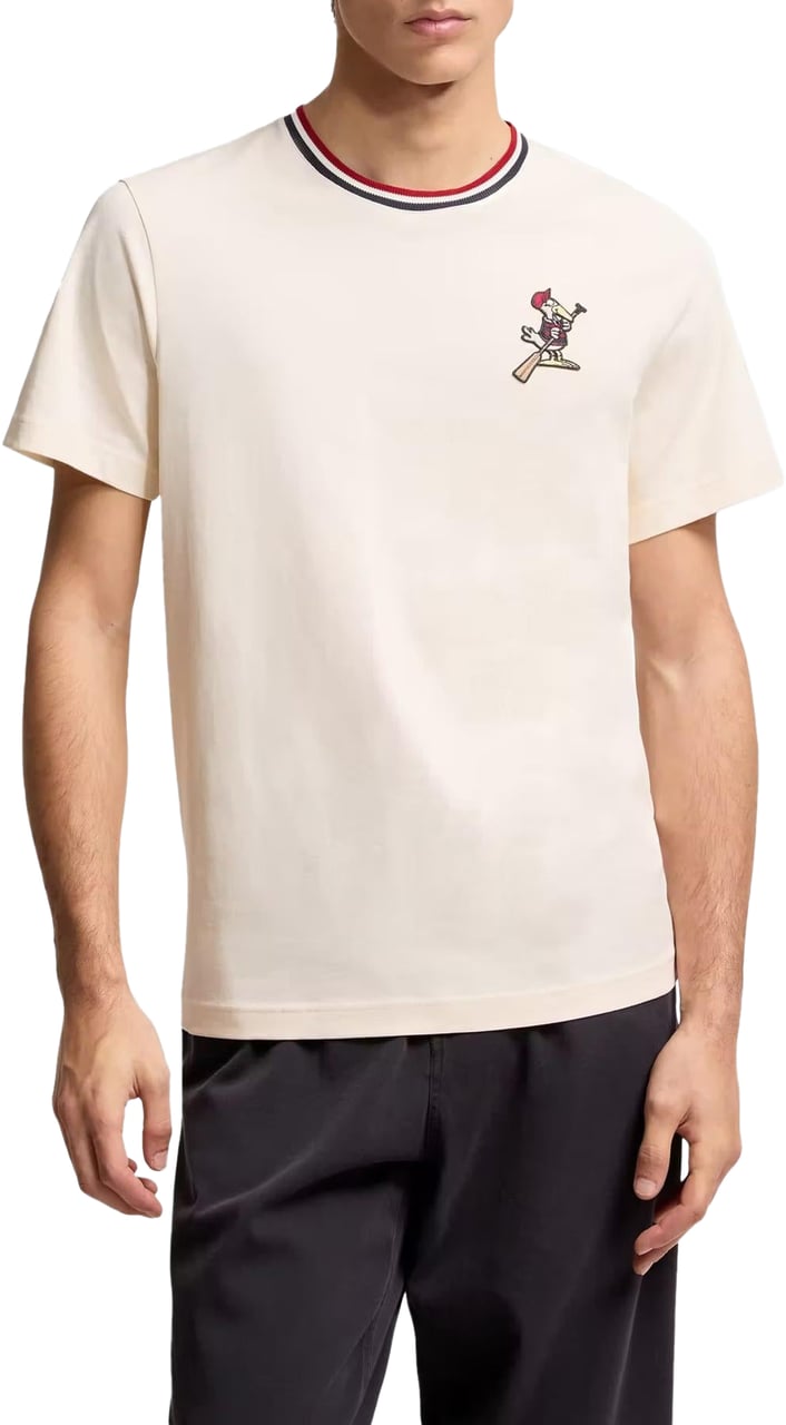 Moncler Heren Ss T-Shirt Beige