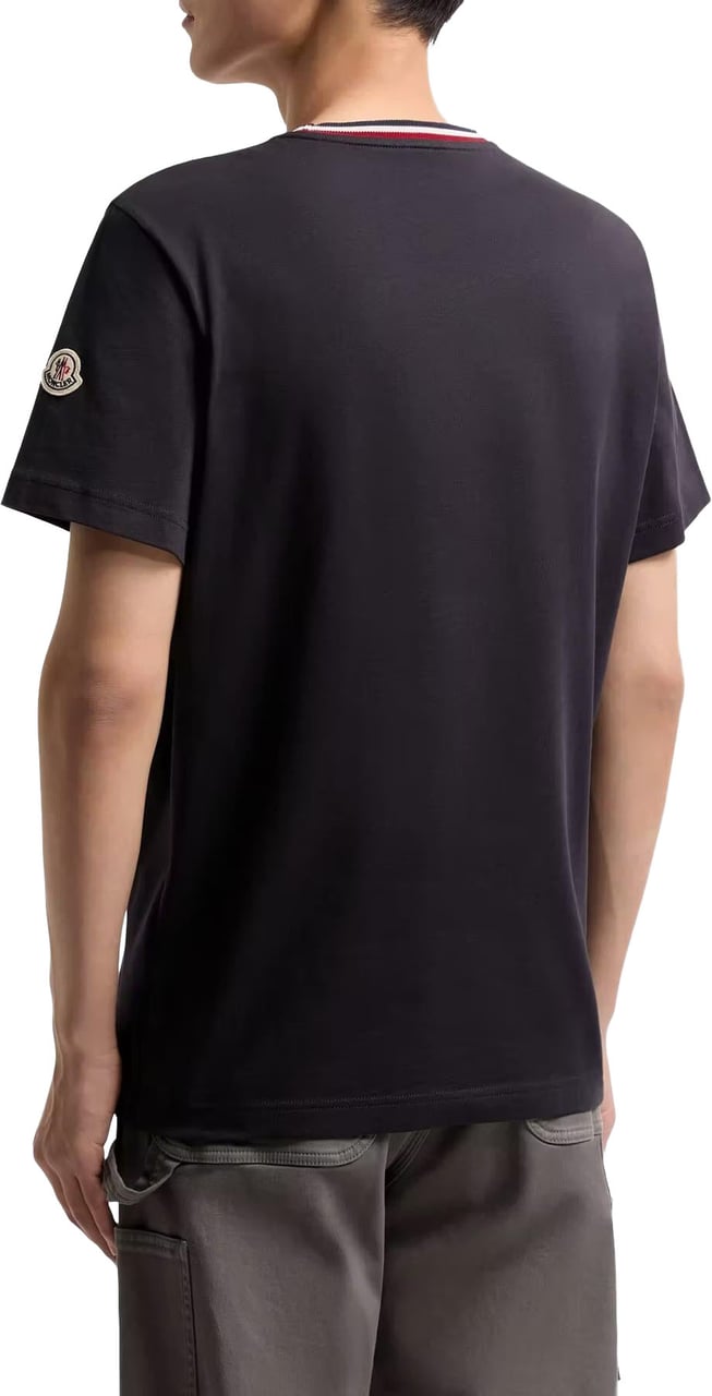 Moncler Heren Ss T-Shirt Blauw