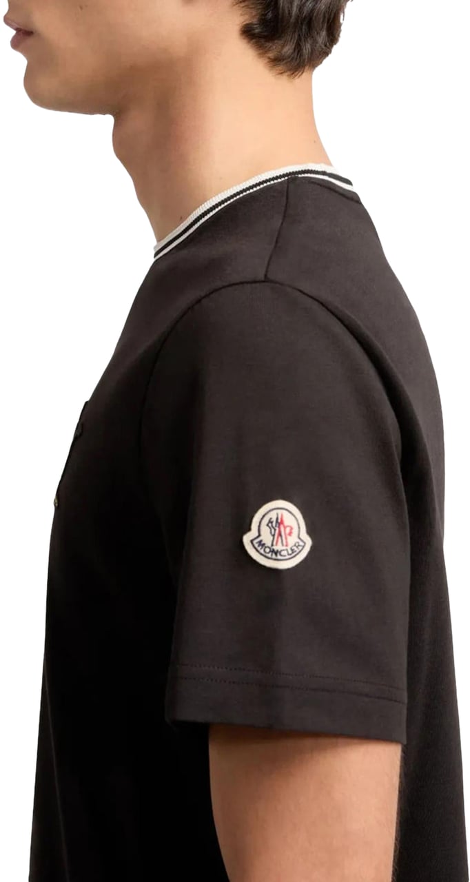 Moncler Heren Ss T-Shirt Zwart