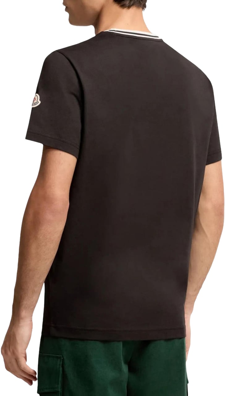 Moncler Heren Ss T-Shirt Zwart