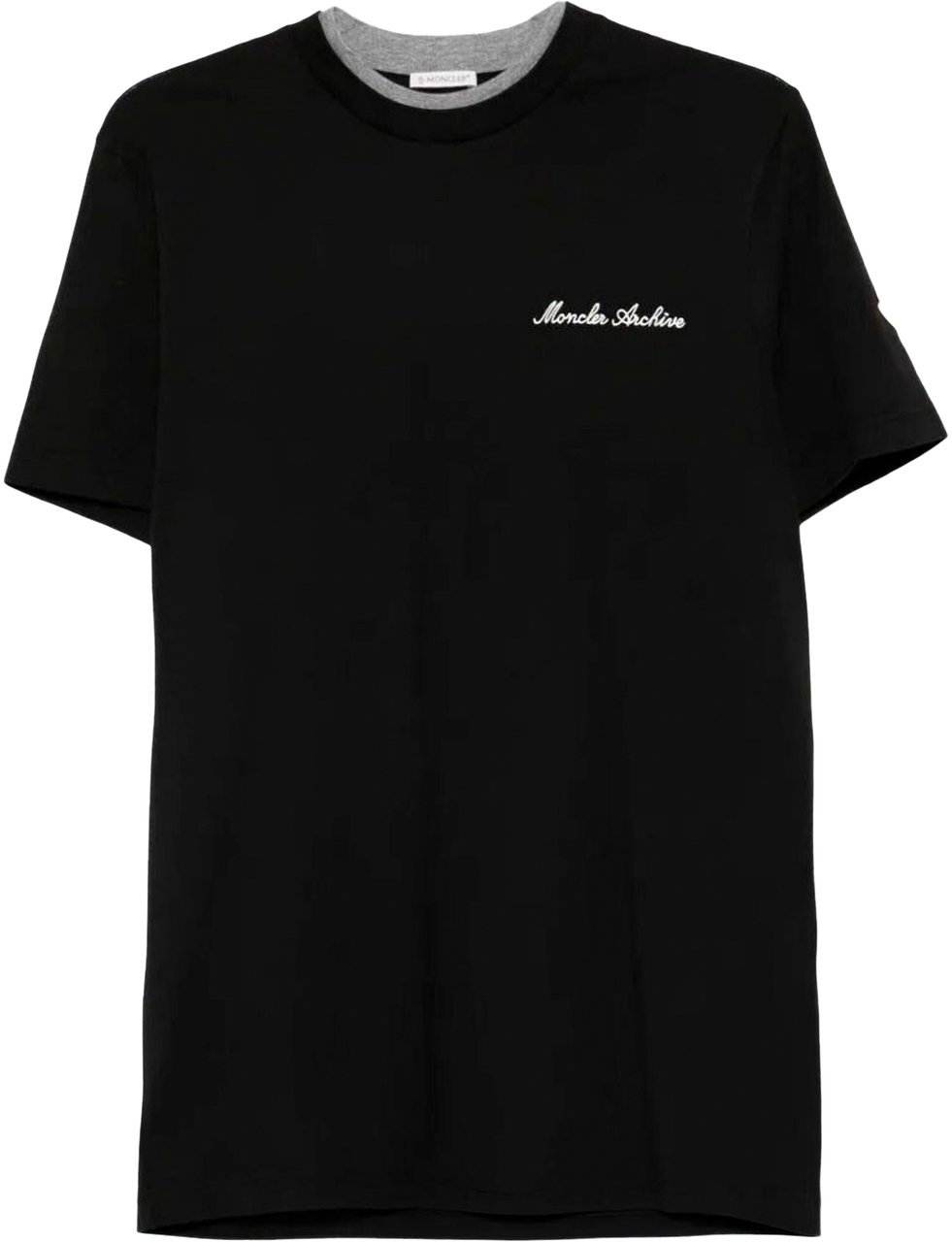 Moncler Heren Ss T-Shirt Zwart
