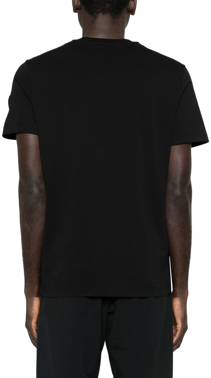 Moncler T-Shirts And Polos Black Zwart