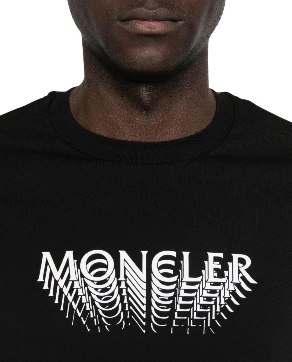 Moncler T-Shirts And Polos Black Zwart