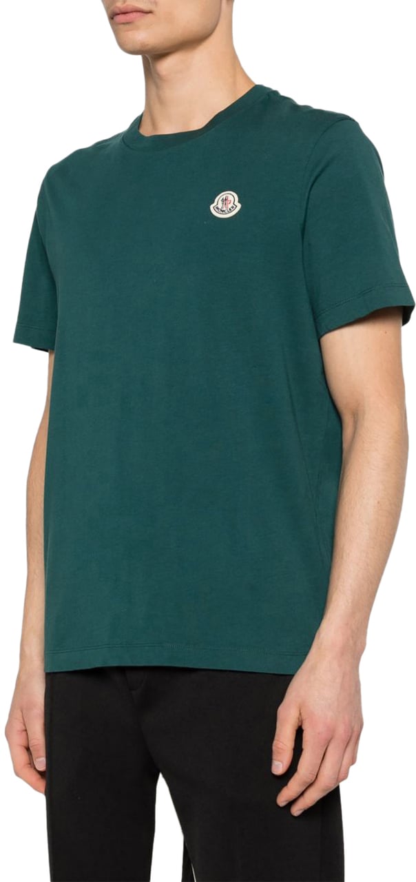 Moncler T-Shirts And Polos Green Groen