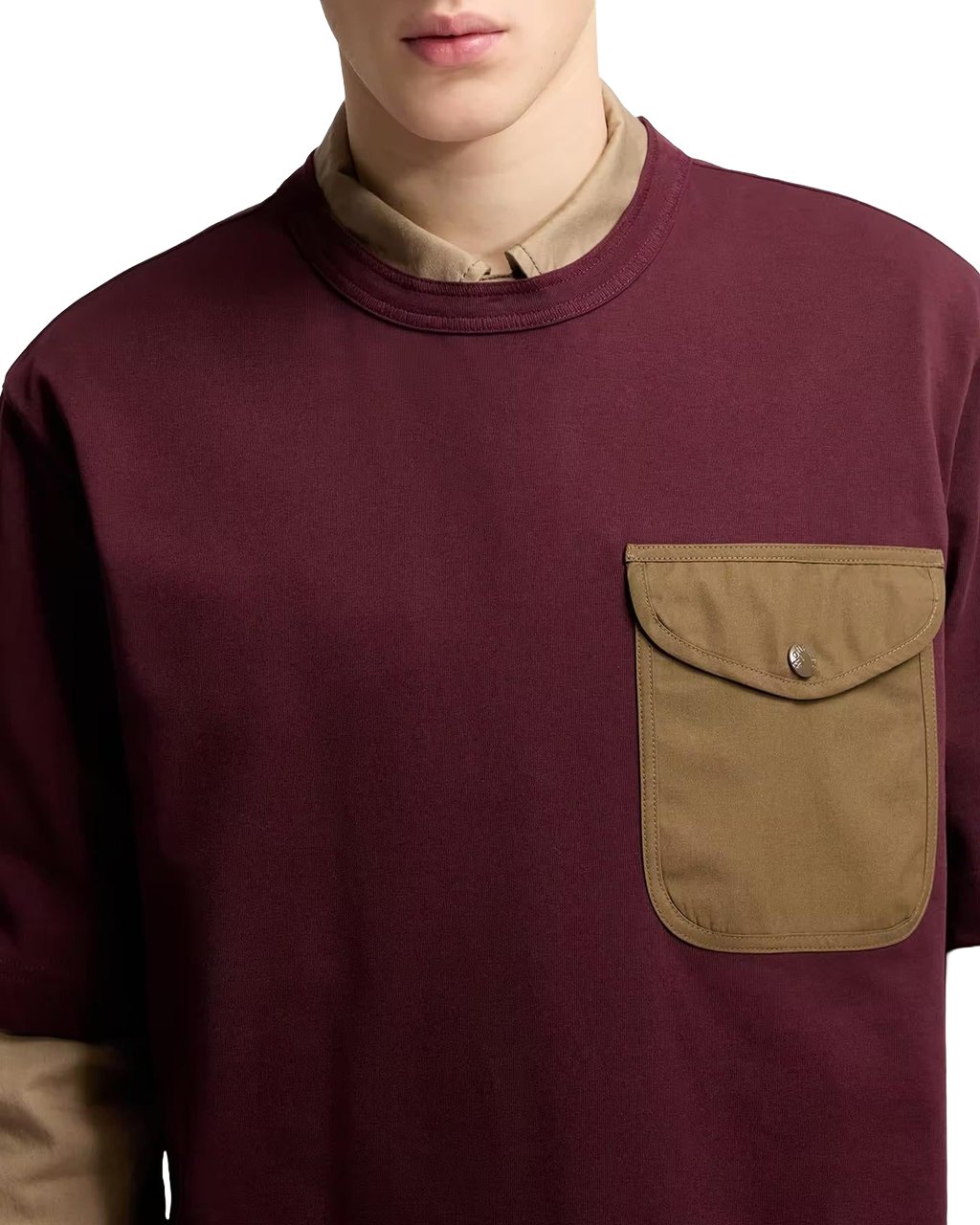 Moncler Heren Ss T-Shirt Rood