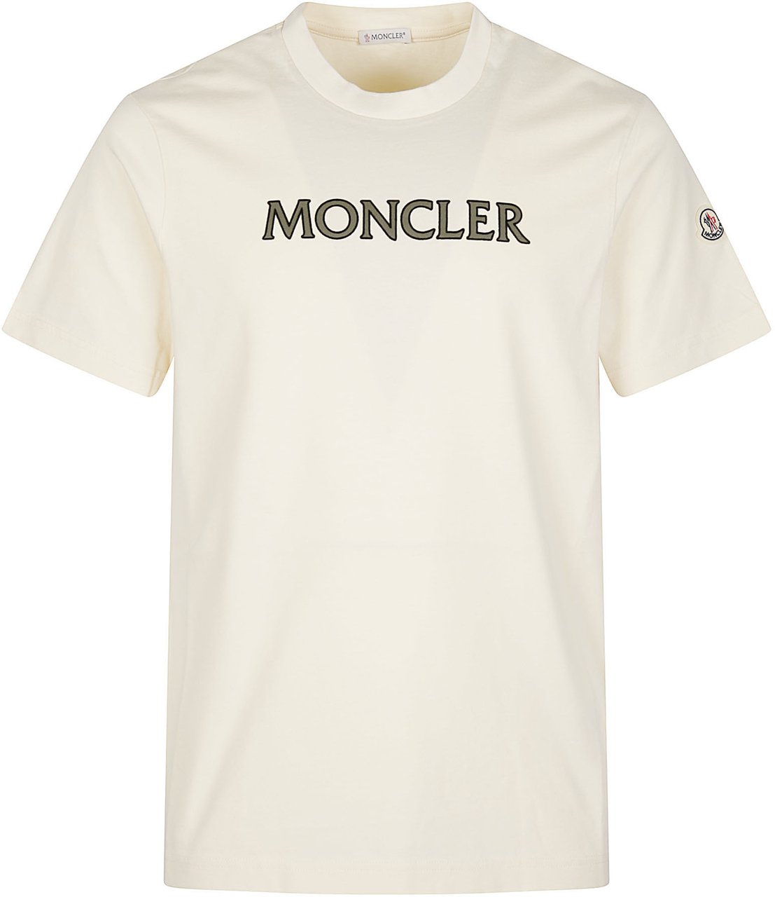 Moncler Logo Print T-shirt Brown Bruin