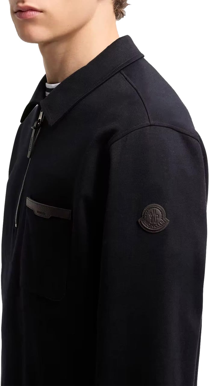 Moncler Heren Zip Up Cardigan Blauw