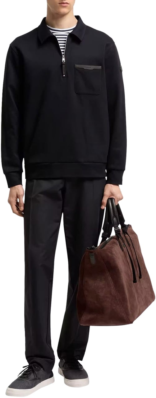 Moncler Heren Zip Up Cardigan Blauw