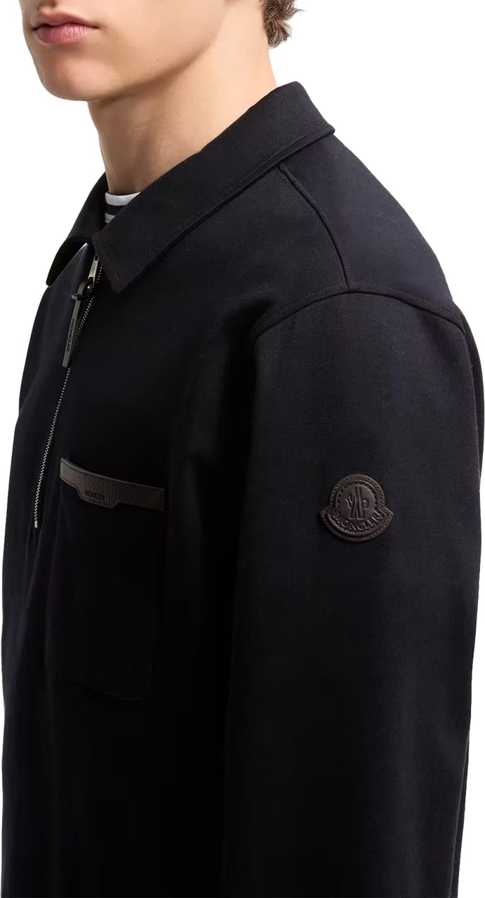 Moncler Heren Zip Up Cardigan jas Blauw