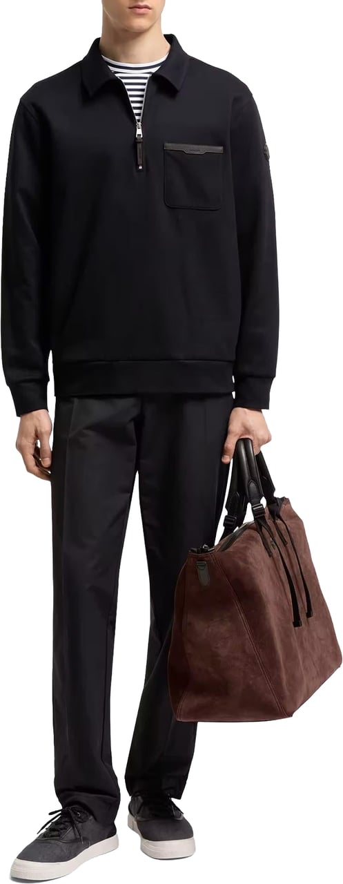Moncler Heren Zip Up Cardigan jas Blauw