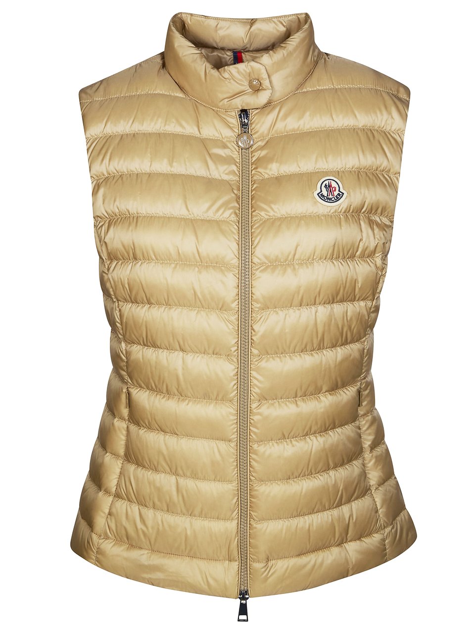 Moncler Fitted Tapered Horizontal Gilet Neutraal